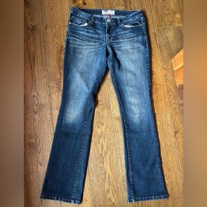 LEI Dark Blue Lowrise Slim Boot Cut Jeans Women’s 9